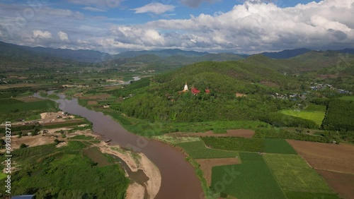 Kok River in Taton Area, Mae Ai District, Chiang Mai, Thailand
