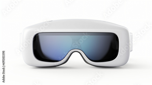 Virtual Reality Headset Isolated on White Background.