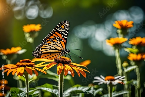 butterfly on flower © Umair