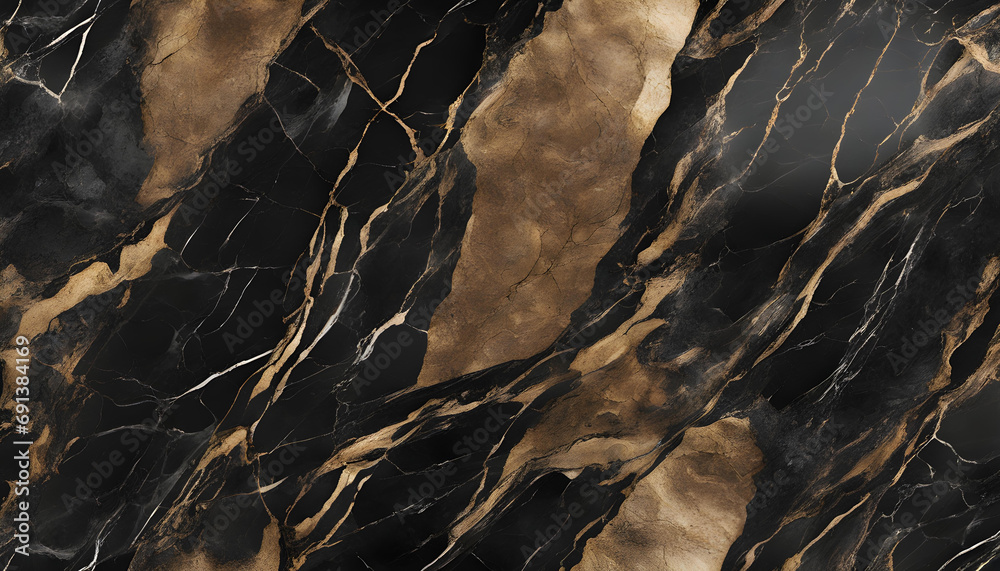 natural black marble texture with golden veins, breccia marbel tiles for ceramic wall tiles and floor tiles, granite slab stone ceramic tile, rustic matt texture, polished quartz stone - obrazy, fototapety, plakaty 