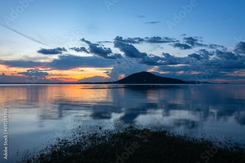 Sunset Pasak Cholasit Dam,Lopburi