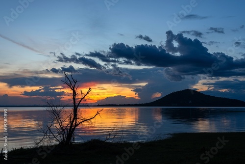 Sunset Pasak Cholasit Dam,Lopburi