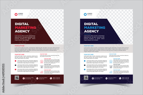 Flyer design, brochure template layout design. Corporate business annual report, catalog, magazine, flyer mockup