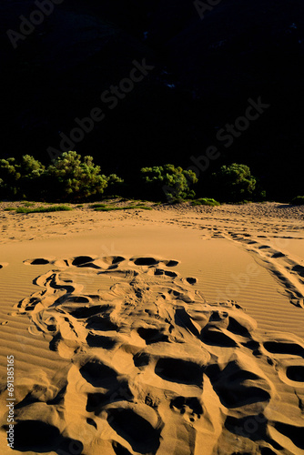 sand dunes - Ammothines, Gomati area, Lemnos island, Greece, Aegean Sea photo