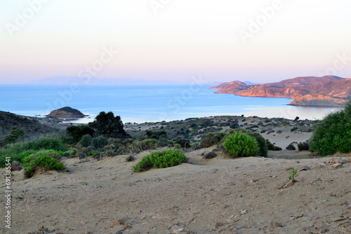 sand dunes - Ammothines, Gomati area, Lemnos island, Greece, Aegean Sea photo