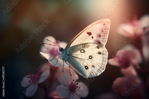 butterfly on a flower. 