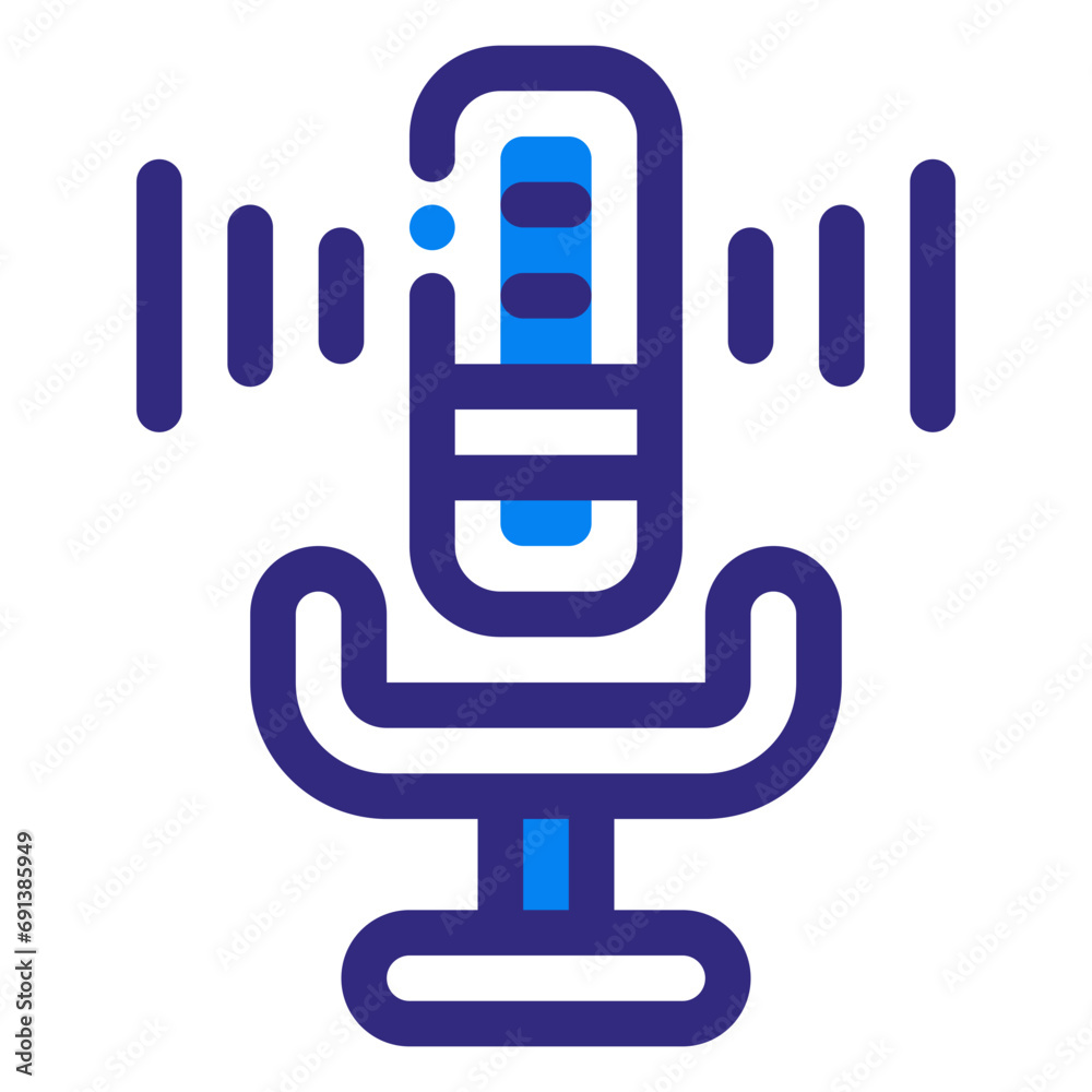 Microphone Mixed Icon Microphone Mixed Icon
