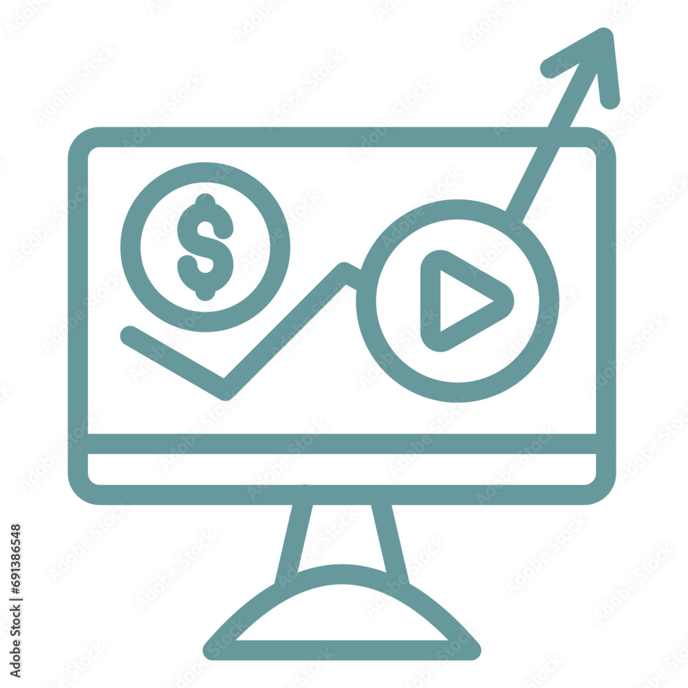 Paid Traffic Icon Style Paid Traffic Icon Style