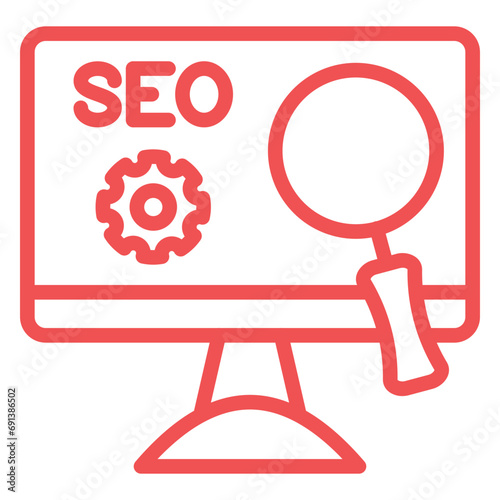 Search Engine Optimisation Icon Style