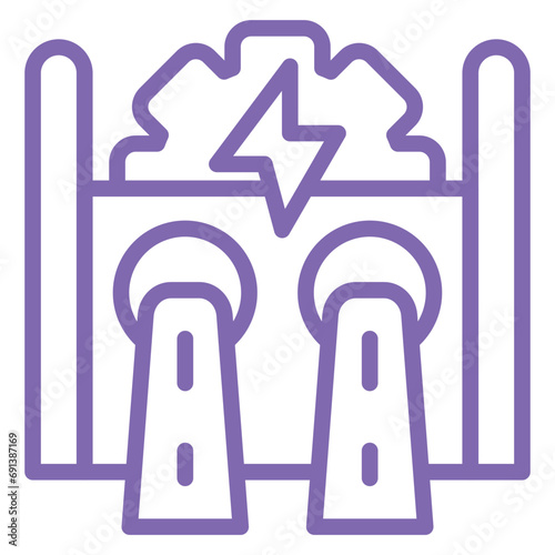 Hydroelectricity Icon Style