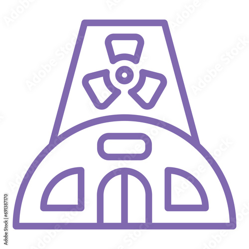 Nuclear Plant Icon Style