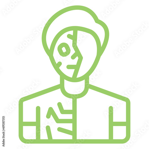 Cyborg Icon Style