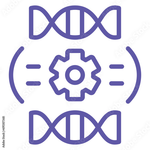 Genetic Engineering Icon Style