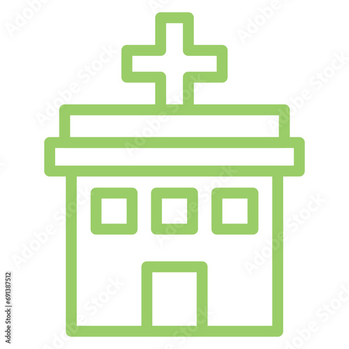 Healthcare Center Icon Style