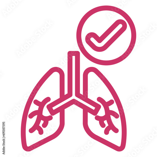 Respiratory Care Icon Style