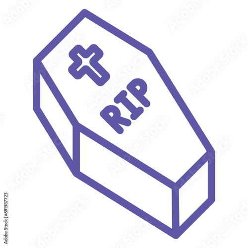 People Coffin Icon Style