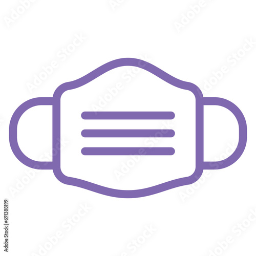 Face Mask Icon Style
