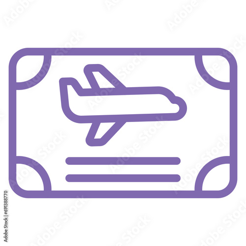 Frequent Flyer Program Icon Style