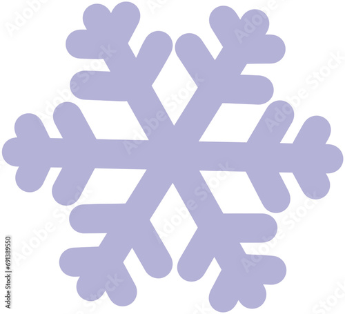 snowflake on a white background