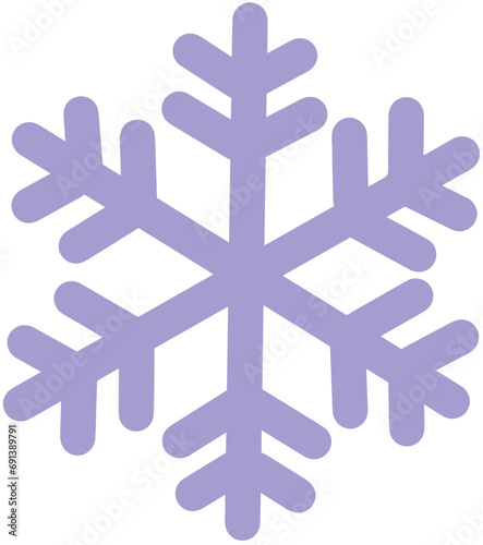 snowflake on white background