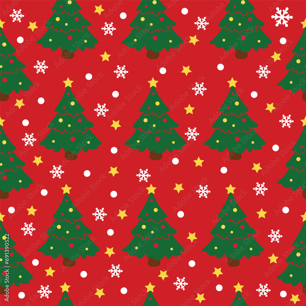 christmas background with tree