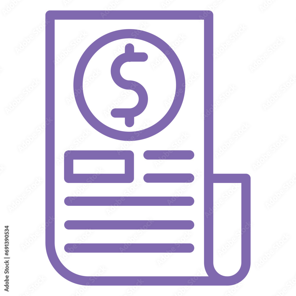 Split Bills Icon Style Split Bills Icon Style
