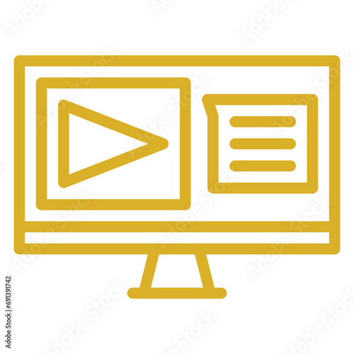 Live Lecture Icon Style