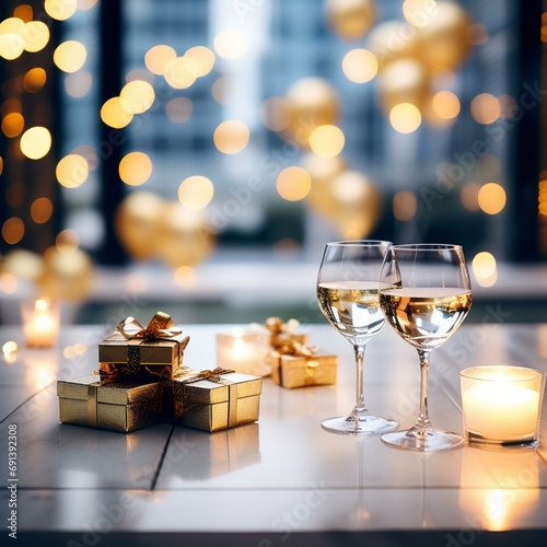 business new years celebration wallpaper simple cinematic lighting