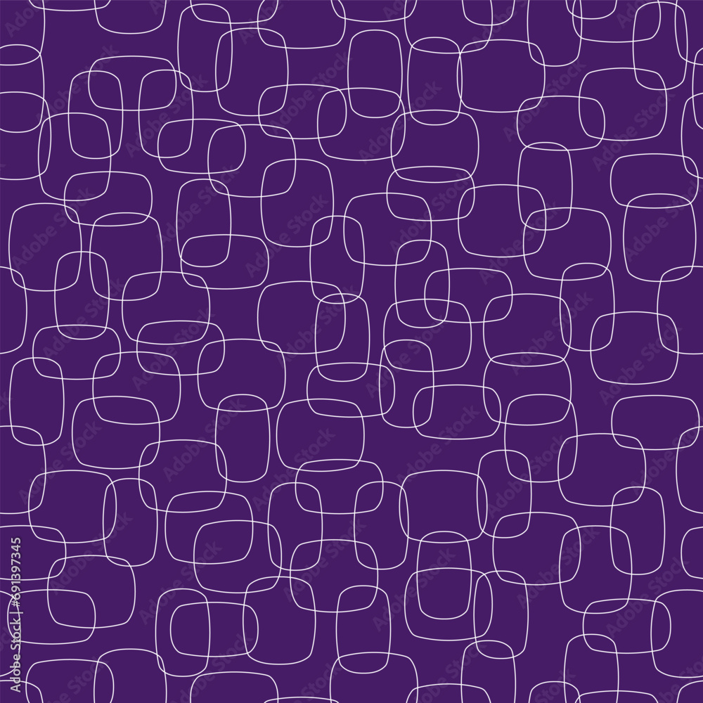 Retro textile design seamless vector pattern. Trendy geometric fashion pattern.