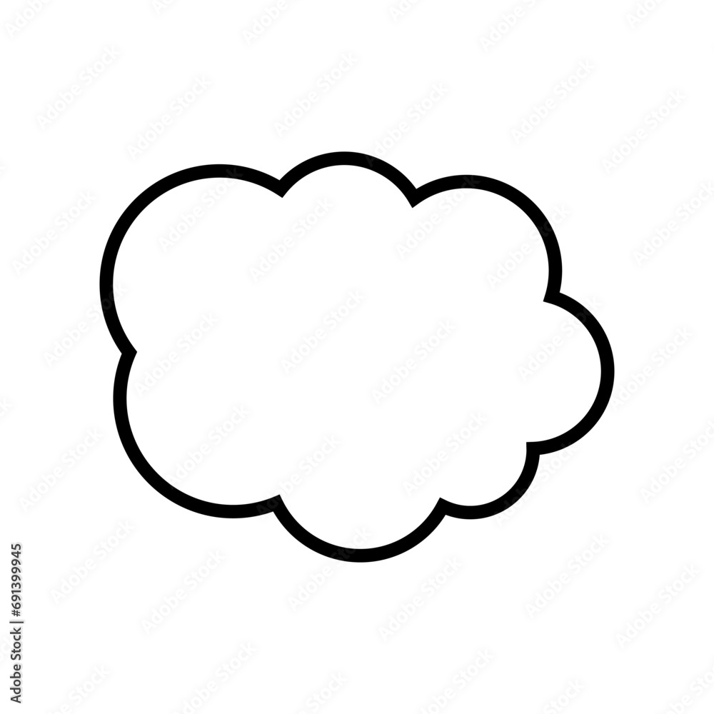 Toy cloud icon vector. Baby clouds illustration sign. Cloud symbol or logo. Toy cloud icon vector. Baby clouds illustration sign. Cloud symbol or logo.
