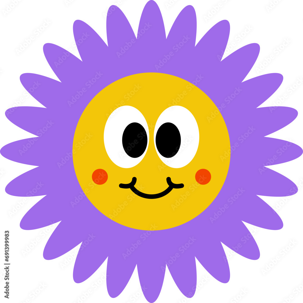 Flower Cartoon Cute Vector Art Flower Cartoon Cute Vector Art