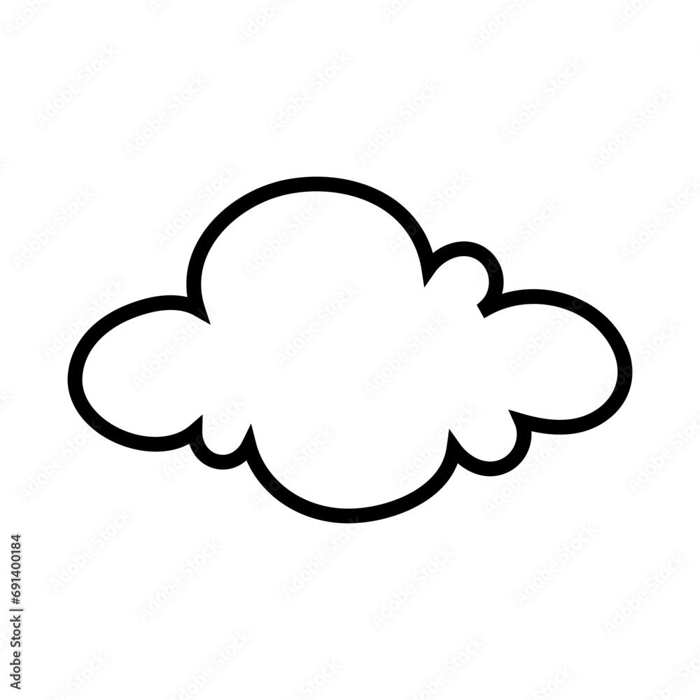 Toy cloud icon vector. Baby clouds illustration sign. Cloud symbol or logo. Toy cloud icon vector. Baby clouds illustration sign. Cloud symbol or logo.