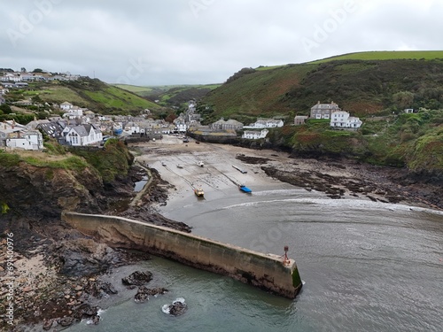 Port Isaac Cornwall UK drone , aerial , view from air