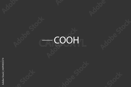 Carboxyl molecular skeletal chemical formula