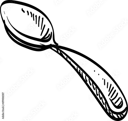 teaspoon handdrawn illustration