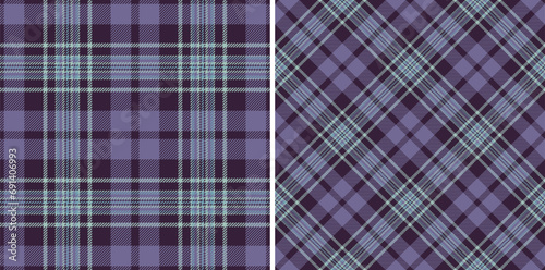 Background texture textile of fabric seamless pattern with a vector plaid check tartan.