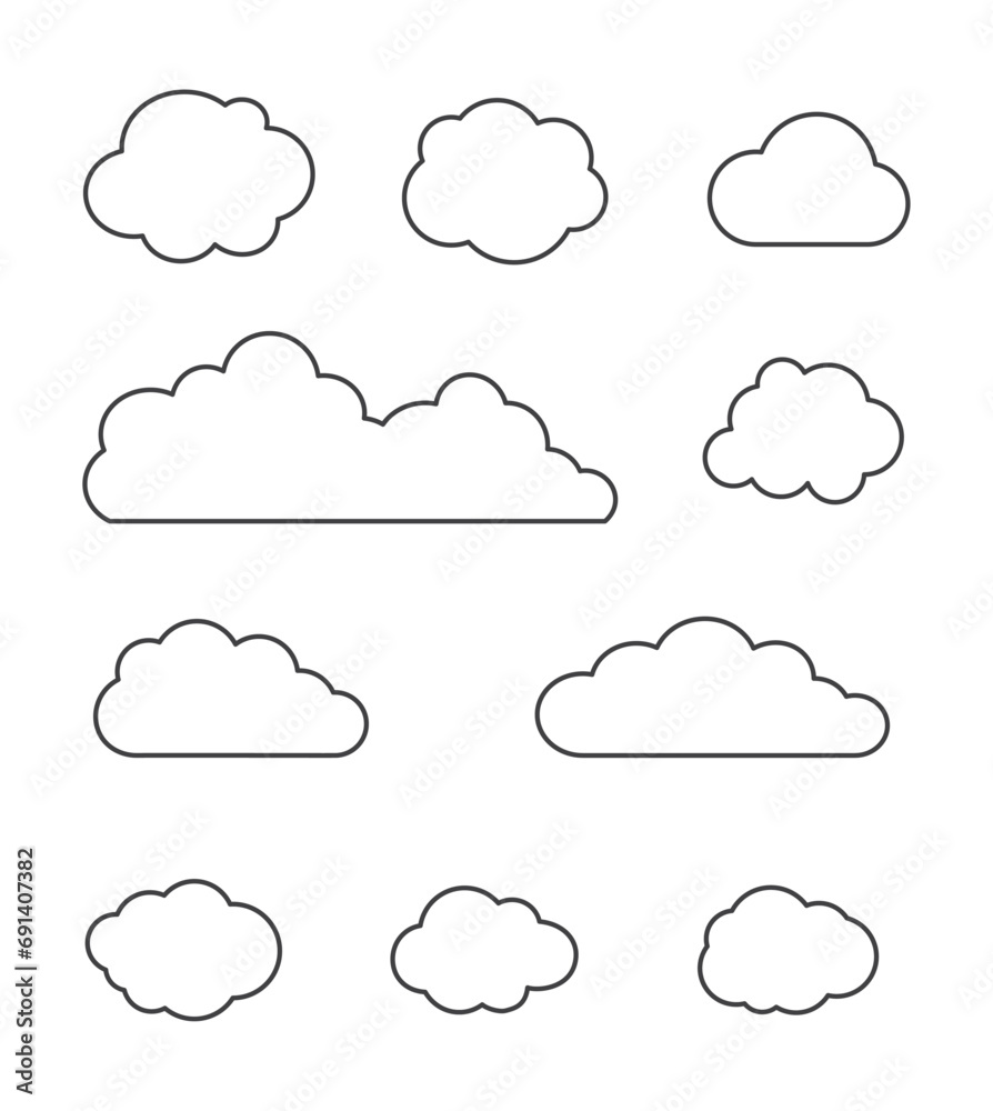 cloud bubble icon cloud bubble icon