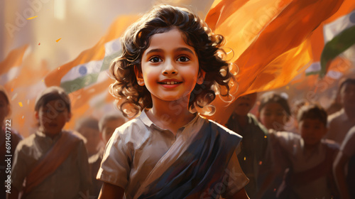 realistic representation of India Republic Day, the cultural and national significance of the event. Generative AI