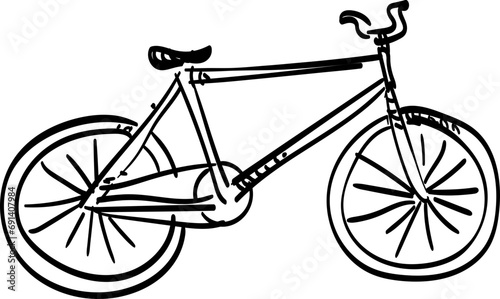 bicycle handdrawn illustration