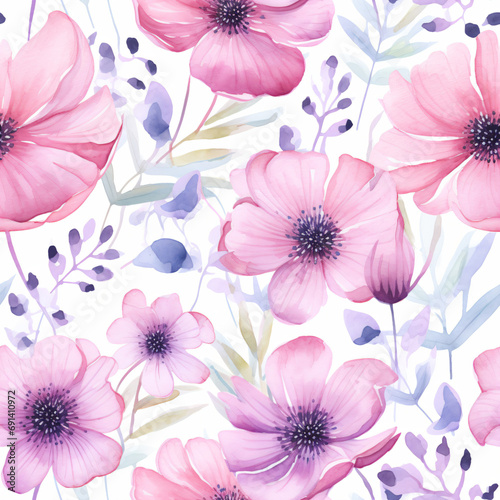 Wallpaper Mural seamless floral pattern Torontodigital.ca