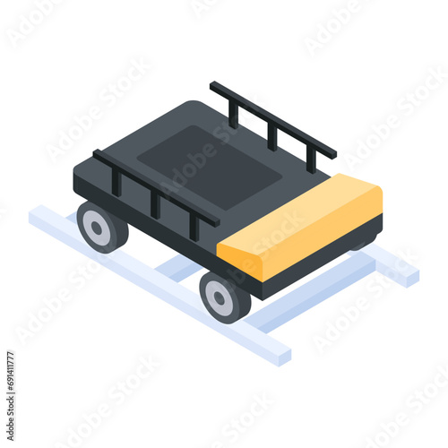 Camera dolly isometric style icon