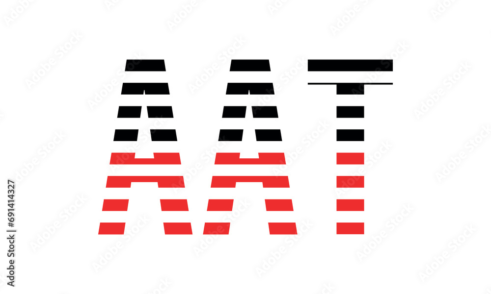 AAT three initial letter iconic line negative space minimal logo design vector template. monogram, abstract, wordmark, business, typography, minimalist, brand, company, flat, modern, unique, simple AAT three initial letter iconic line negative space minimal logo design vector template. monogram, abstract, wordmark, business, typography, minimalist, brand, company, flat, modern, unique, simple