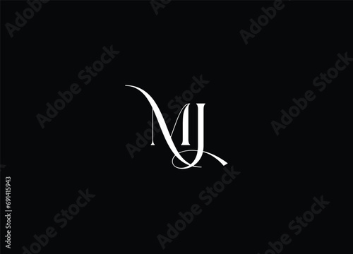 MJ creative logo design and initial logo photo