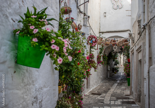 Ostuni  Italy - one of the most beautiful villages in South Italy  Ostuni displays a wonderful Old Town with narrow streets and alleys 