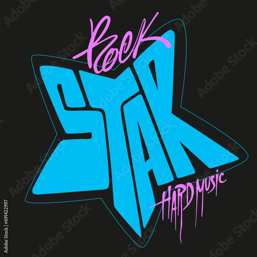 Born To Be A Rock Star, Shirt Print Design