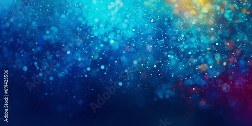 Blue and red background with lots of bubbles, colorful abstract background, Generative AI