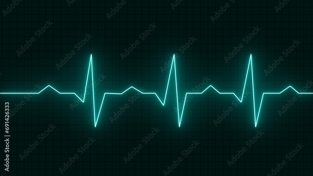 Heart beat icon ekg and cardio symbol. .Pulse rate vector. Flat style vector illustration. Neon heartrate sign with blue glows. Heart beat icon ekg and cardio symbol. .Pulse rate vector. Flat style vector illustration. Neon heartrate sign with blue glows.
