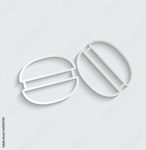 macaron icon vector macaroons sign 