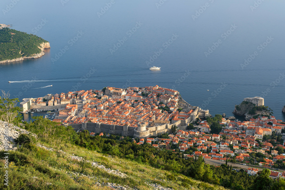 Ville historique de Dubrovnik en Croatie, classée au patrimoine mondial de l'UNESCO. Croatie - Europe