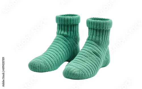 High Winter Socks On Isolated Background